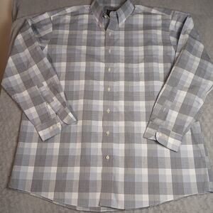 Jos.A. Banks 100% Cotton Travelers Collection Mens Dress Shirt XL EUC